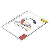 新可塑性ユニークスタイルモノグラム。文字C ノートブック (左側)