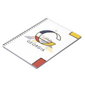 新可塑性ユニークスタイルモノグラム。文字G ノートブック (左側)