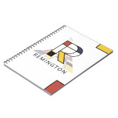 新可塑性ユニークスタイルモノグラム。文字R ノートブック (左側)