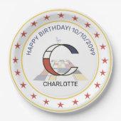 新可塑性芸術エレガントモノグラム。文字C ペーパープレート (正面)