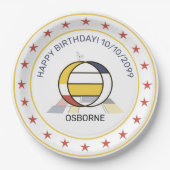 新可塑性芸術エレガントモノグラム。文字O ペーパープレート (正面)