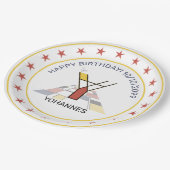 新可塑性芸術エレガントモノグラム。文字Y ペーパープレート (アングル)