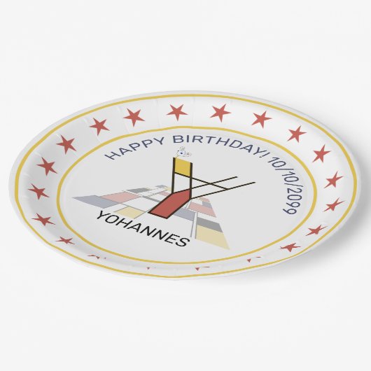 新可塑性芸術エレガントモノグラム。文字Y ペーパープレート (アングル)