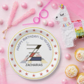 新可塑性芸術エレガントモノグラム。文字Z ペーパープレート (パーティー)