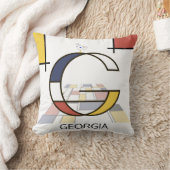 新可塑性芸術カッコいいモノグラム。文字G クッション (ブランケット)