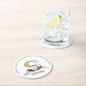 新可塑性芸術カッコいいモノグラム。文字S ラウンドペーパーコースター (インサイチュ)