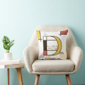 新可塑性芸術クールモノグラム。文字D クッション (椅子)