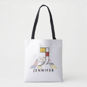 新可塑性魅力的スタイルモノグラム。レターJ トートバッグ (正面)