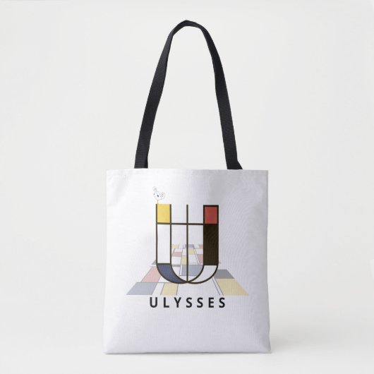 新可塑性魅力的スタイルモノグラム。文字U トートバッグ (正面)