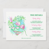 新名門私立校風の婦バチェロレッテ週末 招待状 (裏面)