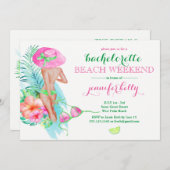 新名門私立校風の婦バチェロレッテ週末 招待状 (正面/裏面)