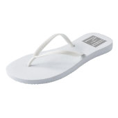 新品の高級カップル|白と灰色 ビーチサンダル (アングル)