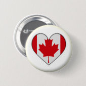 新品!! – カナダハートピンバックバッジ 缶バッジ (正面&裏面)
