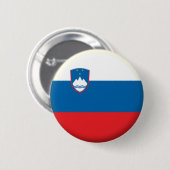 新品!! – スロベニアのピンバックバッジ 缶バッジ (正面&裏面)