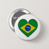 新品!! – ブラジルハートピンバックバッジ 缶バッジ (正面&裏面)