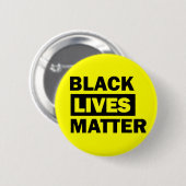 新品!! – 黒い生命問題 缶バッジ (正面&裏面)