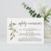 新型コロナウイルス感染症対策 マスク ソーシャルディスタンス情報 エンクロージャーカード (スタンド正面)