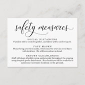 新型コロナウイルス感染症対策 マスク ソーシャルディスタンス情報 エンクロージャーカード (正面)