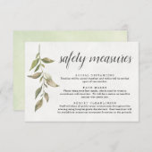 新型コロナウイルス感染症 安全マスク ソーシャルディスタンス情報 エンクロージャーカード (正面/裏面)