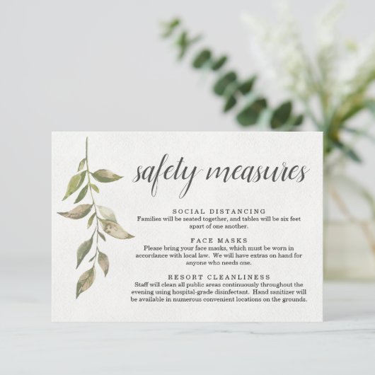 新型コロナウイルス感染症 安全マスク ソーシャルディスタンス情報 エンクロージャーカード (スタンド正面)