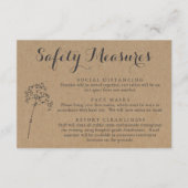 新型コロナウイルス感染症 安全マスク ソーシャルディスタンス情報 エンクロージャーカード (正面)