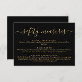 新型コロナウイルス感染症 安全マスク ソーシャルディスタンス情報 エンクロージャーカード (正面/裏面)