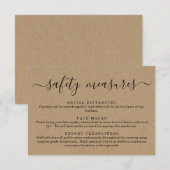 新型コロナウイルス感染症 安全マスク ソーシャルディスタンス情報 エンクロージャーカード (正面/裏面)