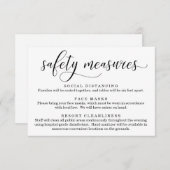新型コロナウイルス感染症 安全マスク ソーシャルディスタンス情報 エンクロージャーカード (正面/裏面)