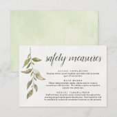 新型コロナウイルス感染症 安全マスク ソーシャルディスタンス 情報 エンクロージャーカード (正面/裏面)