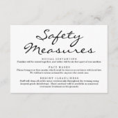 新型コロナウイルス感染症 安全マスク ソーシャルディスタンス 情報 エンクロージャーカード (正面)