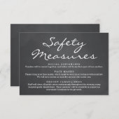 新型コロナウイルス感染症 安全マスク ソーシャルディスタンス 情報 エンクロージャーカード (正面/裏面)