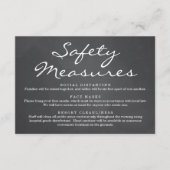 新型コロナウイルス感染症 安全マスク ソーシャルディスタンス 情報 エンクロージャーカード (正面)