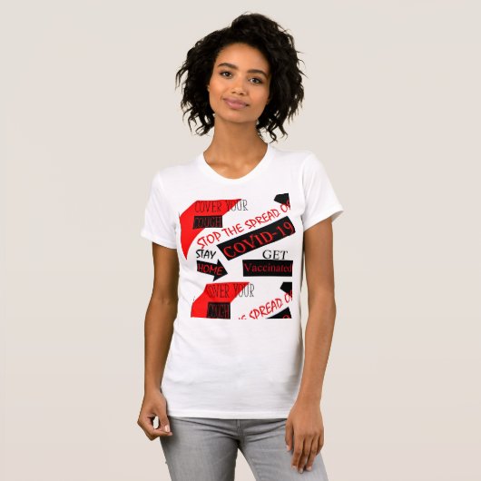 新型コロナウイルス感染症 Tシャツ (正面フル)