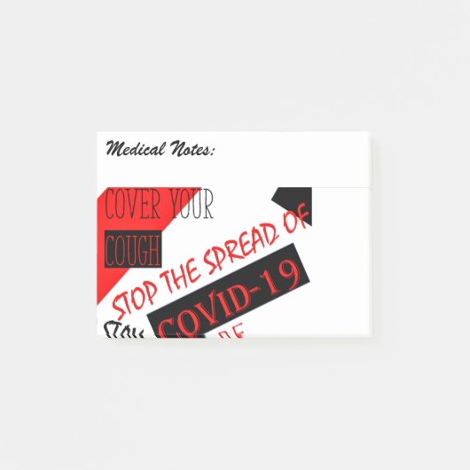 新型コロナウイルス ポストイット (正面)