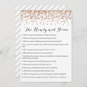 新型ブライダルシャワーゲーム5x7 招待状 (正面/裏面)