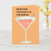 新型30 |誕生日おもしろいカード カード (黄色い花)