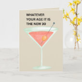 新型30 |誕生日おもしろいカード カード (黄色い花)