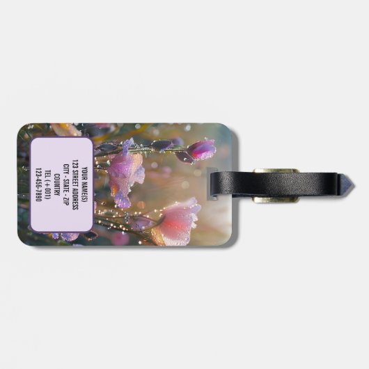 新夏エレガントの野草 ラゲッジタグ (裏面横)