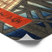 新大橋と安宅の上に突然のシャワー ポスター (角)