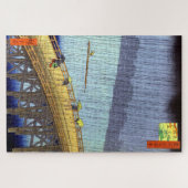 新大橋上の驟雨 歌川広重 ジグソーパズル (横)