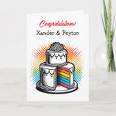 新夫婦おめでとう | LGBTQIA+ カード (正面)