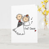 新夫婦のファーストダンスカード カード (黄色い花)