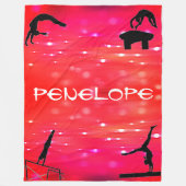 新女体操イベント毛布パーソナライズされた フリースブランケット (正面)