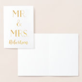 新姓と新姓結婚夫人 箔カード (ディスプレー)