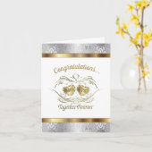 新婚おめでとうございます 結婚おめでとう カード (黄色い花)