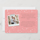 新婚おめでとう！ミスター＆ミセス　ファースト　クリスマス　４ショット　ホリデー　ウェディング シーズンカード (裏面)