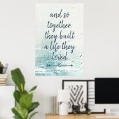 新婚ことわざ グランジ ポスター (ホームオフィス)