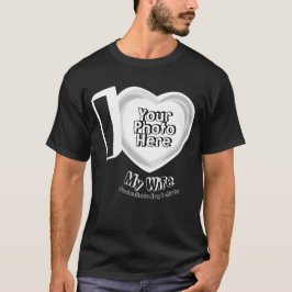 新婚さん夫向けフォト「僕は妻が大好き」 Tシャツ
