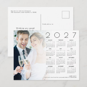 新婚さん 2027年カレンダー 写真入り 謹賀新年 シーズンポストカード