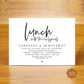 新婚たちと昼食後に幸せに 招待状